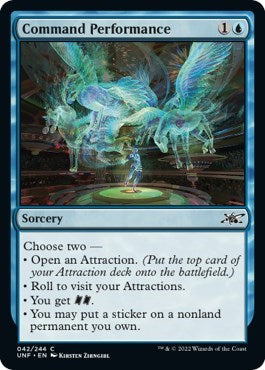 Command Performance Foil UNF #42 (Near Mint Common) Magic: The Gathering: Unfinity