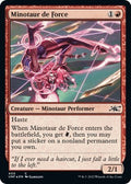 Minotaur de Force Galaxy Foil Foil UNF #400 (Lightly Played Common) Magic: The Gathering: Unfinity