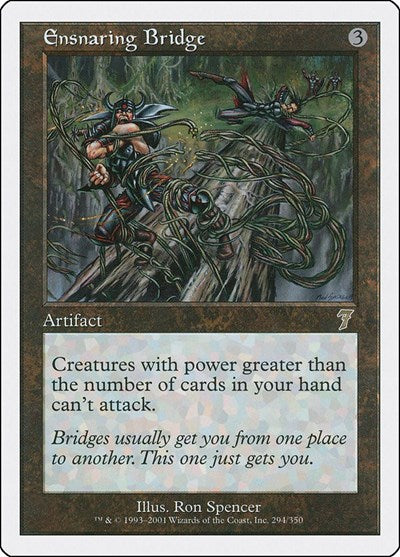 Ensnaring Bridge Foil 7ED #294★ (Heavily Played Rare) Magic: The Gathering: 7th Edition