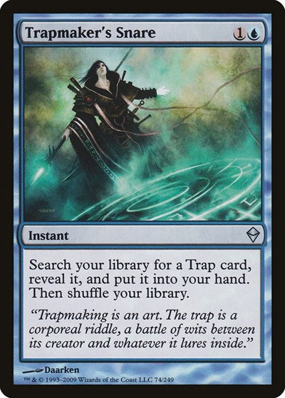 Trapmakers Snare Foil ZEN #74 (Moderately Played Uncommon) Magic: The Gathering: Zendikar
