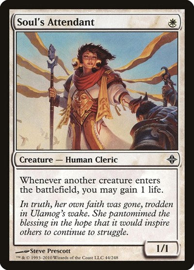 Souls Attendant Foil ROE #44 (Heavily Played Common) Magic: The Gathering: Rise of the Eldrazi