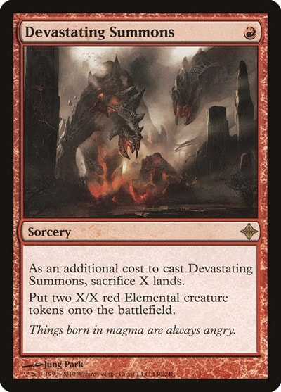Devastating Summons ROE #140 (Heavily Played Rare) Magic: The Gathering: Rise of the Eldrazi