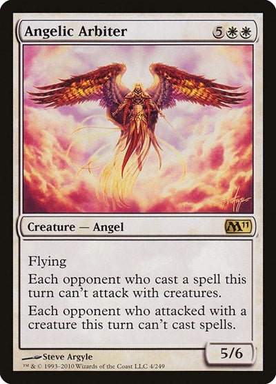 Angelic Arbiter M11 #4 (Moderately Played Rare) Magic: The Gathering: Magic 2011 (M11)