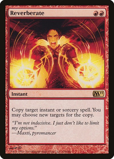 Reverberate M11 #155 (Moderately Played Rare) Magic: The Gathering: Magic 2011 (M11)