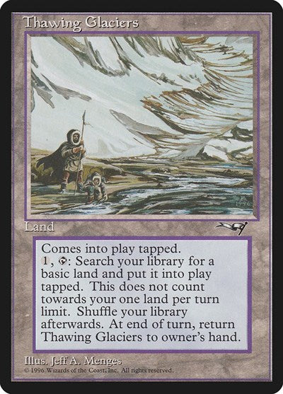 Thawing Glaciers ALL #144 (Moderately Played Rare) Magic: The Gathering: Alliances