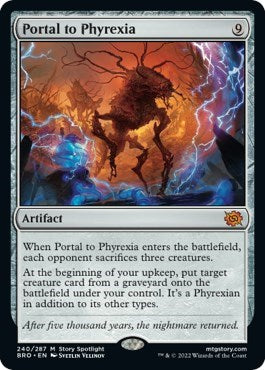 Portal to Phyrexia BRO #240 (Near Mint Mythic Rare) Magic: The Gathering: The Brothers' War
