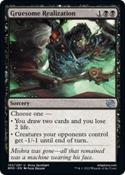 Gruesome Realization BRO #103 (Near Mint Uncommon) Magic: The Gathering: The Brothers' War