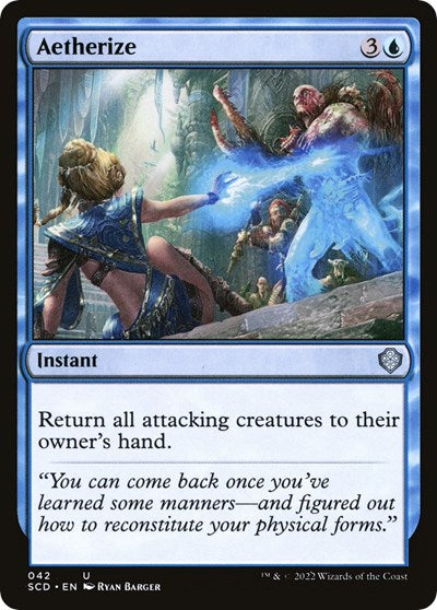 Aetherize SCD #42 (Near Mint Uncommon) Magic: The Gathering: Starter Commander Decks