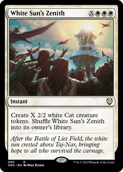White Suns Zenith ONC #90 (Near Mint Rare) Magic: The Gathering: Commander: Phyrexia: All Will Be One
