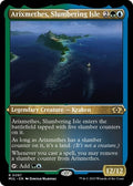 Arixmethes Slumbering Isle Foil Etched Foil MUL #97 (Near Mint Rare) Magic: The Gathering: March of the Machine: Multiverse Legends