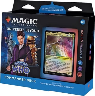 Universes Beyond: Doctor Who - Masters of Evil Commander Deck WHO (Unopened) Magic: The Gathering: Universes Beyond: Doctor Who