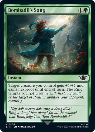 Bombadils Song LTR #154 (Near Mint Common) Magic: The Gathering: Universes Beyond: The Lord of the Rings: Tales of Middle-earth