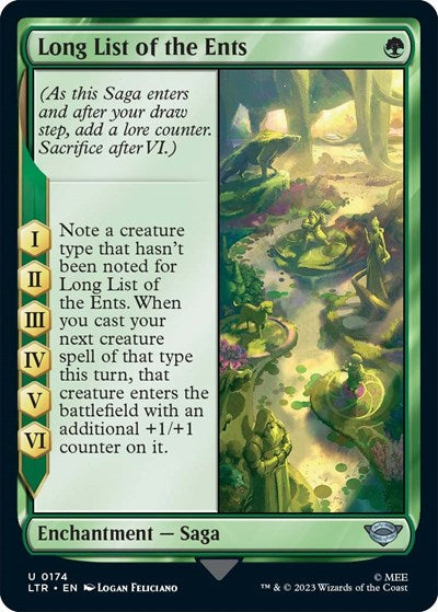 Long List of the Ents LTR #174 (Near Mint Uncommon) Magic: The Gathering: Universes Beyond: The Lord of the Rings: Tales of Middle-earth