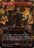 Foray of Orcs Borderless LTR #417 (Near Mint Uncommon) Magic: The Gathering: Universes Beyond: The Lord of the Rings: Tales of Middle-earth