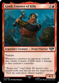 Gimli Counter of Kills LTR #129 (Near Mint Uncommon) Magic: The Gathering: Universes Beyond: The Lord of the Rings: Tales of Middle-earth