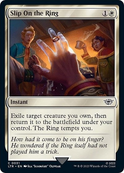 Slip on the Ring LTR #31 (Near Mint Common) Magic: The Gathering: Universes Beyond: The Lord of the Rings: Tales of Middle-earth