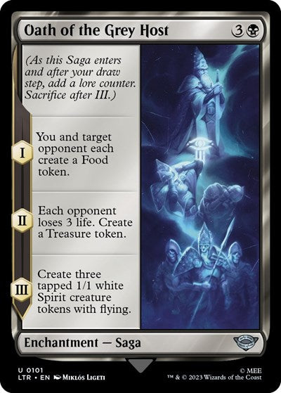 Oath of the Grey Host LTR #101 (Near Mint Uncommon) Magic: The Gathering: Universes Beyond: The Lord of the Rings: Tales of Middle-earth