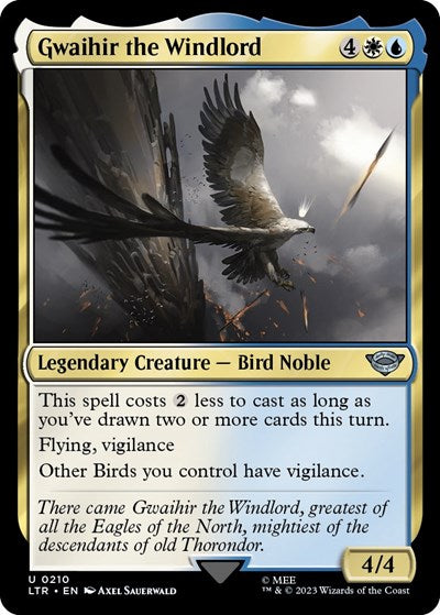 Gwaihir the Windlord LTR #210 (Near Mint Uncommon) Magic: The Gathering: Universes Beyond: The Lord of the Rings: Tales of Middle-earth
