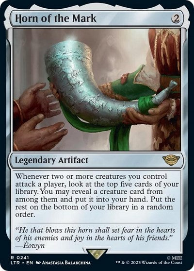 Horn of the Mark LTR #241 (Near Mint Rare) Magic: The Gathering: Universes Beyond: The Lord of the Rings: Tales of Middle-earth