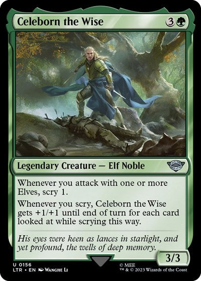 Celeborn the Wise LTR #156 (Near Mint Uncommon) Magic: The Gathering: Universes Beyond: The Lord of the Rings: Tales of Middle-earth