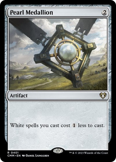 Pearl Medallion CMM #401 (Near Mint Rare) Magic: The Gathering: Commander Masters
