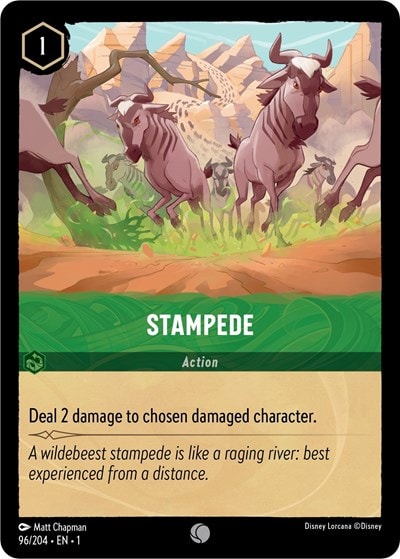 Stampede 1 #96/204 (Near Mint Common) Disney Lorcana: The First Chapter