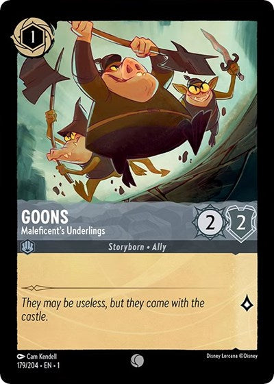 Goons Maleficents Underlings 1 #179/204 (Near Mint Common) Disney Lorcana: The First Chapter