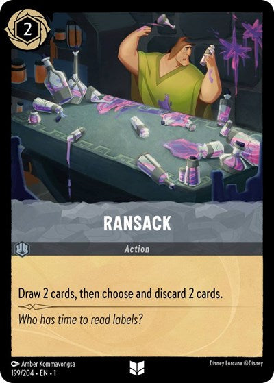 Ransack 1 #199/204 (Near Mint Uncommon) Disney Lorcana: The First Chapter