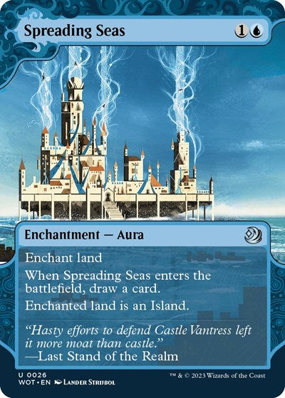 Spreading Seas WOT #26 (Near Mint Uncommon) Magic: The Gathering: Wilds of Eldraine: Enchanting Tales