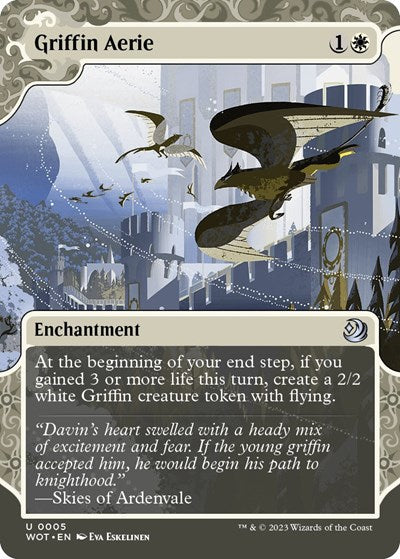 Griffin Aerie WOT #5 (Near Mint Uncommon) Magic: The Gathering: Wilds of Eldraine: Enchanting Tales