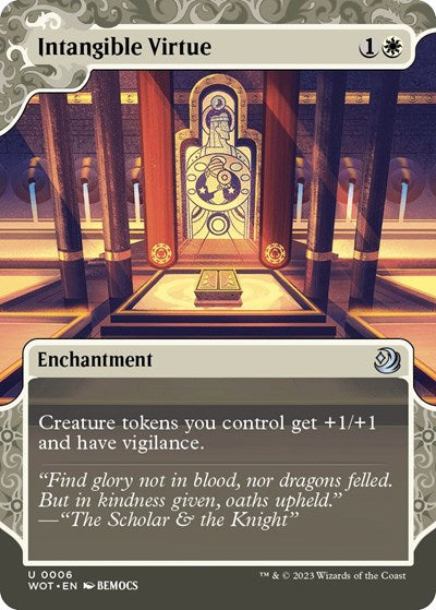 Intangible Virtue WOT #6 (Near Mint Uncommon) Magic: The Gathering: Wilds of Eldraine: Enchanting Tales