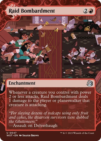 Raid Bombardment WOT #47 (Near Mint Uncommon) Magic: The Gathering: Wilds of Eldraine: Enchanting Tales