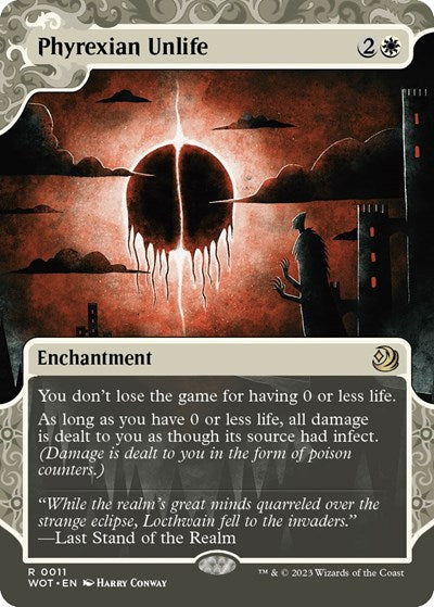 Phyrexian Unlife WOT #11 (Heavily Played Rare) Magic: The Gathering: Wilds of Eldraine: Enchanting Tales
