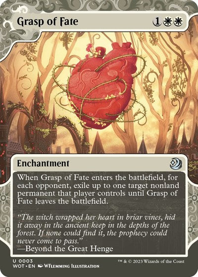 Grasp of Fate WOT #3 (Near Mint Uncommon) Magic: The Gathering: Wilds of Eldraine: Enchanting Tales