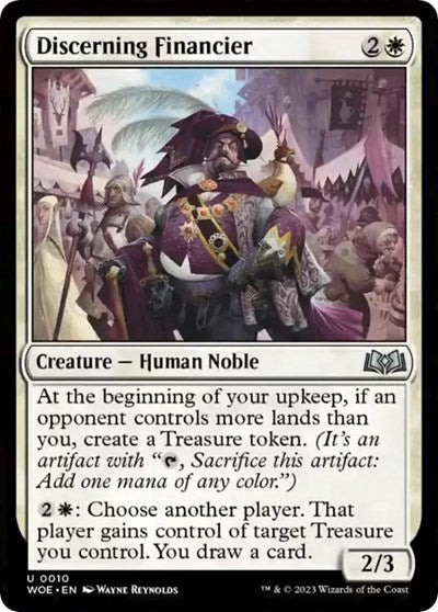Discerning Financier WOE #10 (Near Mint Uncommon) Magic: The Gathering: Wilds of Eldraine