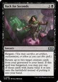 Back for Seconds WOE #80 (Near Mint Uncommon) Magic: The Gathering: Wilds of Eldraine