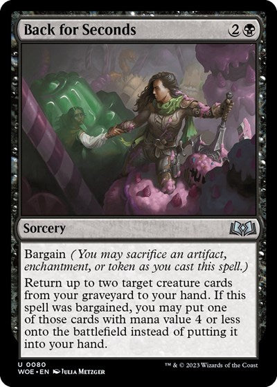 Back for Seconds WOE #80 (Near Mint Uncommon) Magic: The Gathering: Wilds of Eldraine