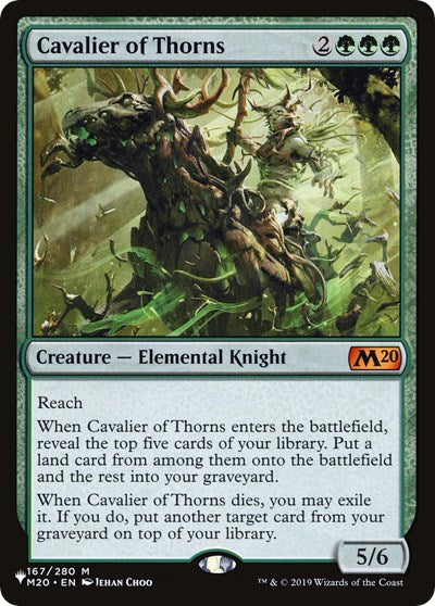 Cavalier of Thorns LIST #167/280 (Near Mint Mythic Rare) Magic: The Gathering: The List Reprints