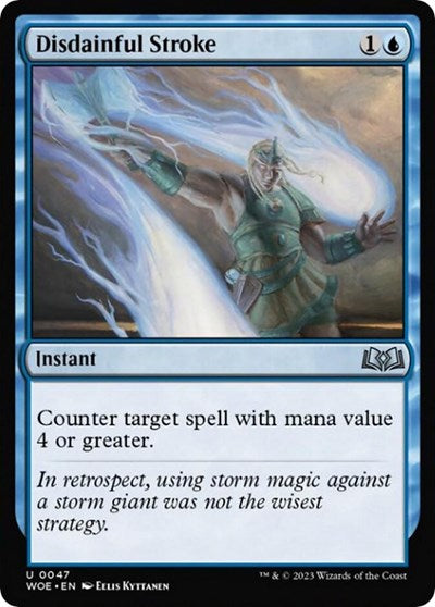 Disdainful Stroke Wilds of Eldraine WOE #47 (Uncommon) Magic: The Gathering: