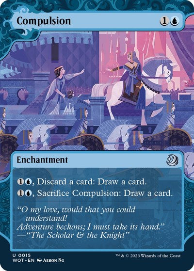 Compulsion WOT #15 (Near Mint Uncommon) Magic: The Gathering: Wilds of Eldraine: Enchanting Tales