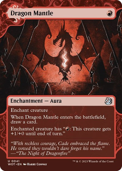 Dragon Mantle WOT #41 (Near Mint Uncommon) Magic: The Gathering: Wilds of Eldraine: Enchanting Tales