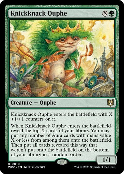 Knickknack Ouphe WOC #18 (Near Mint Rare) Magic: The Gathering: Commander: Wilds of Eldraine