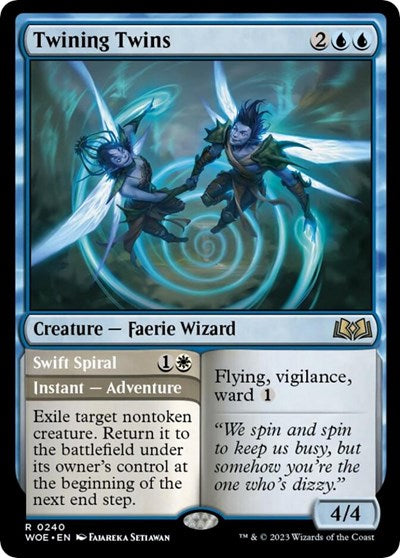 Twining Twins Wilds of Eldraine WOE #240 (Rare) Magic: The Gathering: