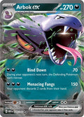 Arbok ex 024 165 Holofoil MEW #024/165 (Near Mint Double Rare) Pokemon: SV: Scarlet & Violet 151