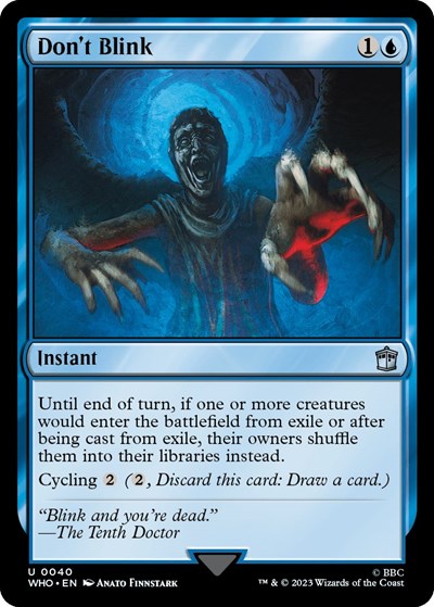 Dont Blink WHO #40 (Near Mint Uncommon) Magic: The Gathering: Universes Beyond: Doctor Who