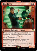 Dan Lewis WHO #78 (Near Mint Rare) Magic: The Gathering: Universes Beyond: Doctor Who