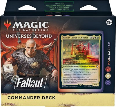 Universes Beyond: Fallout - Hail, Caesar Commander Deck PIP (Unopened) Magic: The Gathering: Universes Beyond: Fallout