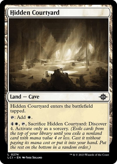 Hidden Courtyard Foil LCI #274 (Near Mint Land) Magic: The Gathering: The Lost Caverns of Ixalan