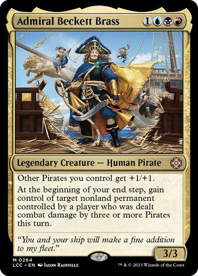 Admiral Beckett Brass LCC #264 (Near Mint Mythic Rare) Magic: The Gathering: Commander: The Lost Caverns of Ixalan