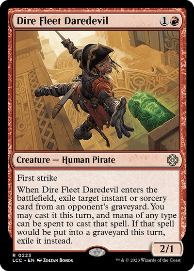 Dire Fleet Daredevil LCC #223 (Near Mint Rare) Magic: The Gathering: Commander: The Lost Caverns of Ixalan